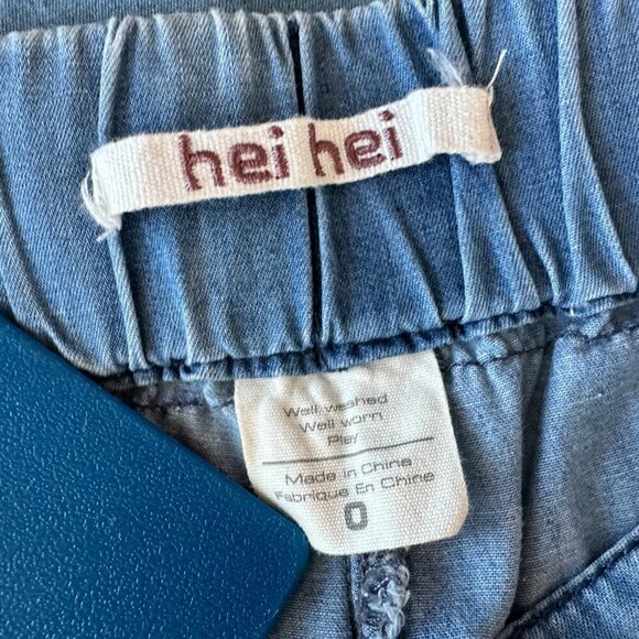 Anthropologie Hei Hei Cropped Drawstring Denim Jeans Womens 0 - Picture 7 of 8